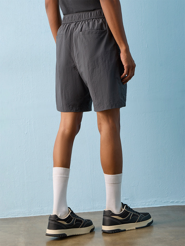 Nuoflexx Charcoal Relaxed-Fit Shorts