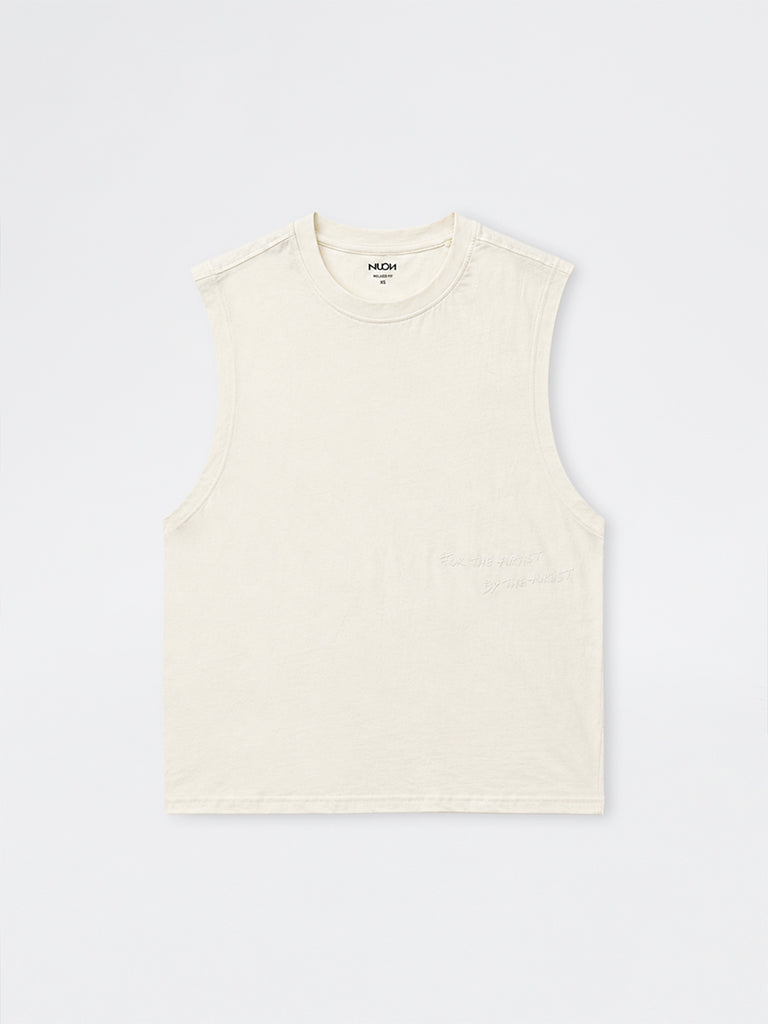 Nuon Off-White Relaxed-Fit Cotton T-Shirt