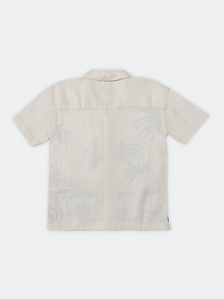 HOP Kids Boys Stone Palm Tree Printed Shirt