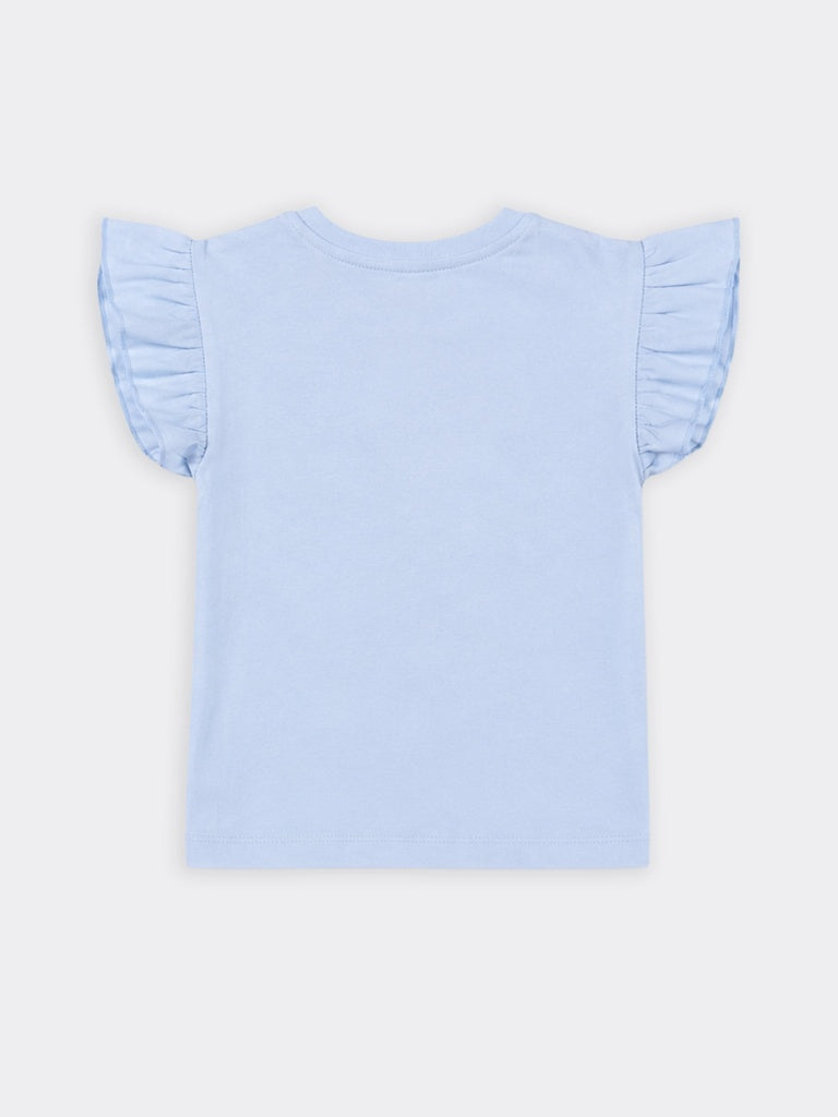 HOP Kids Girls Powder Blue Pineapple Graphic Cotton Top