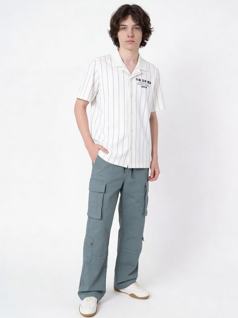 Boys Off-White Graphic Printed Cotton-Blend Shirt
