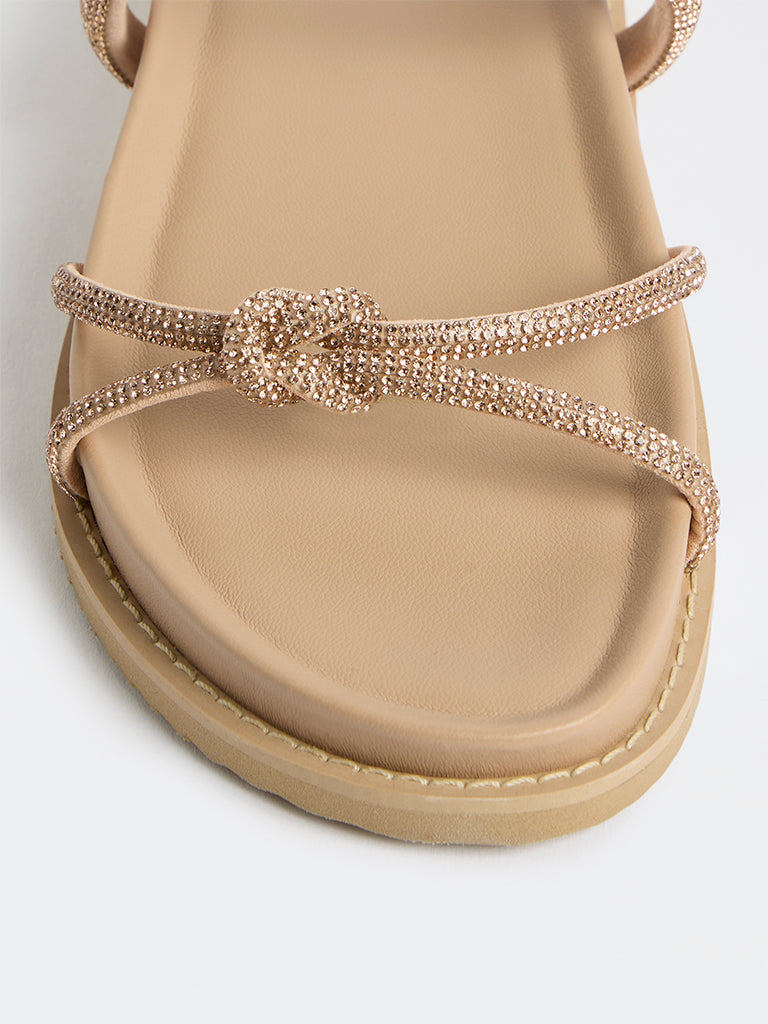 LUNA BLU Blush Multi-Strap Sandals
