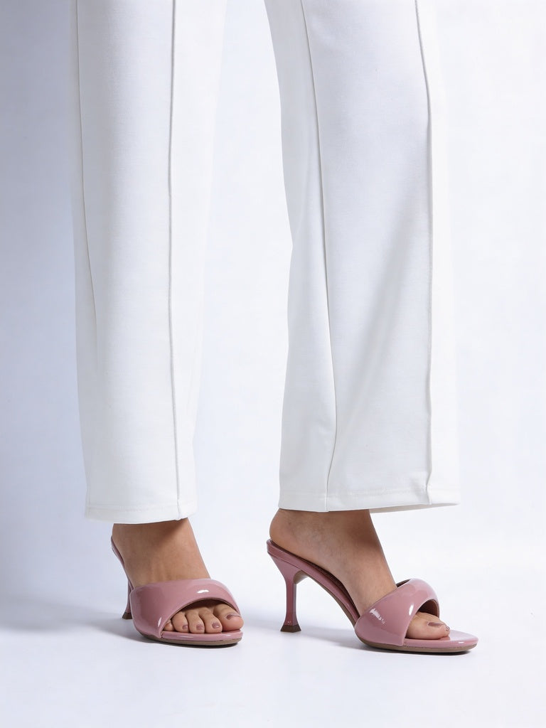 LUNA BLU Pink Slip-On Mule Sandals