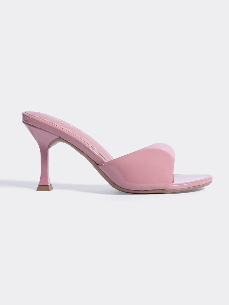 LUNA BLU Pink Slip-On Mule Sandals
