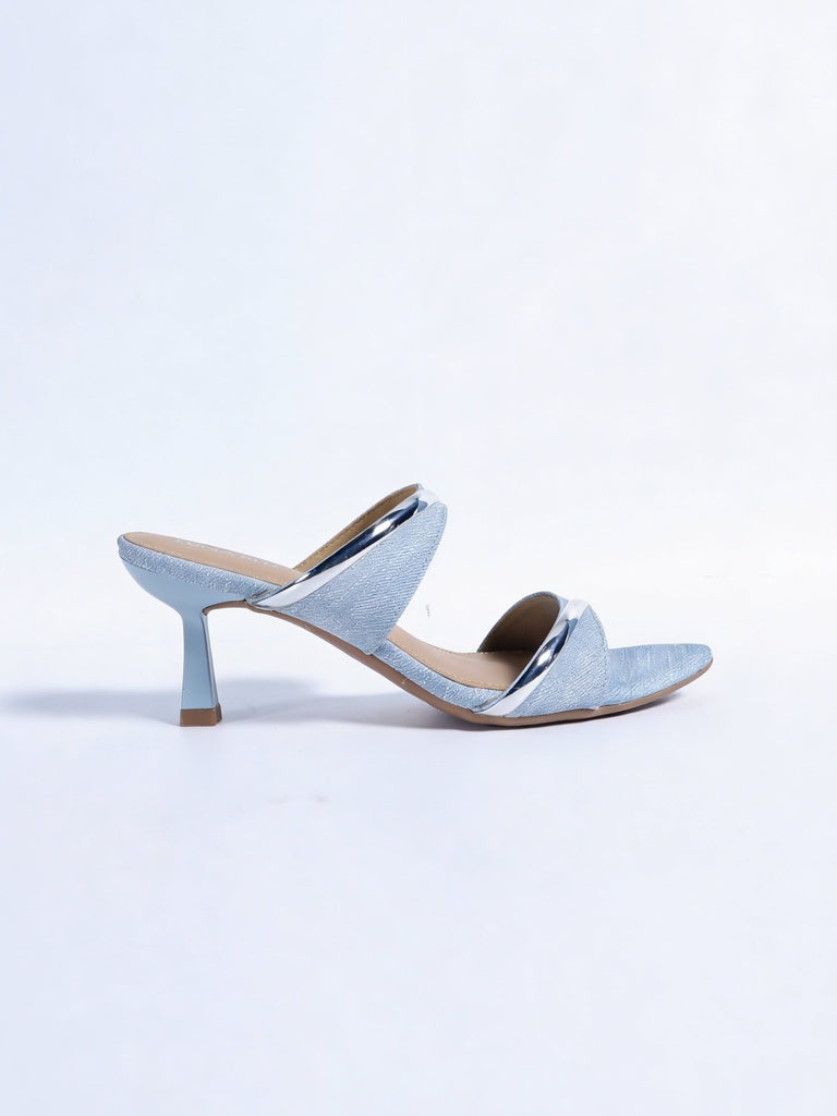 LUNA BLU Light Blue Heel Sandals