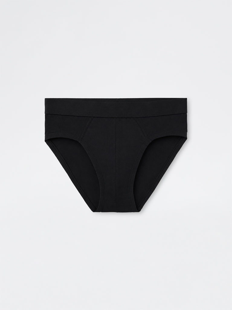 WES Lounge Multicolour Solid Cotton-Blend Briefs - Pack of 3