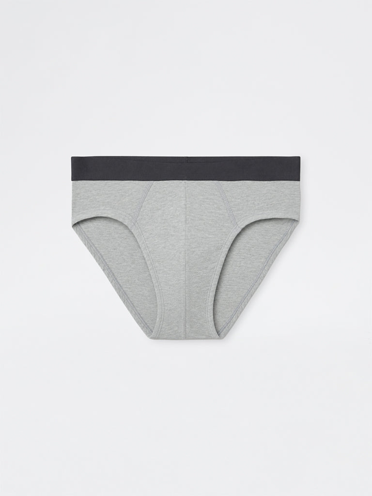 WES Lounge Multicolour Solid Cotton-Blend Briefs - Pack of 3