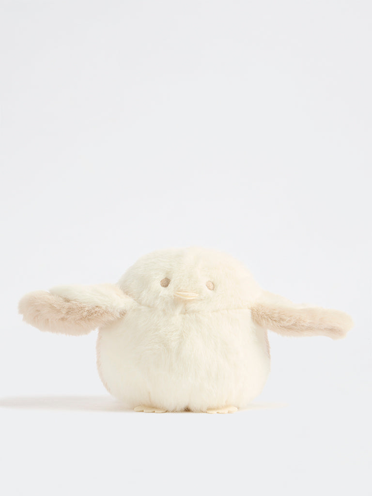 HOP Baby Boys Off-White Penguin Soft Toy