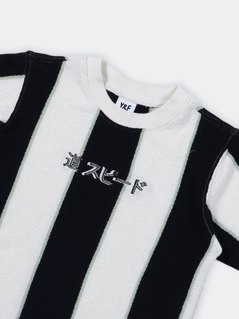 Boys Multicolour Wide Striped T-Shirt