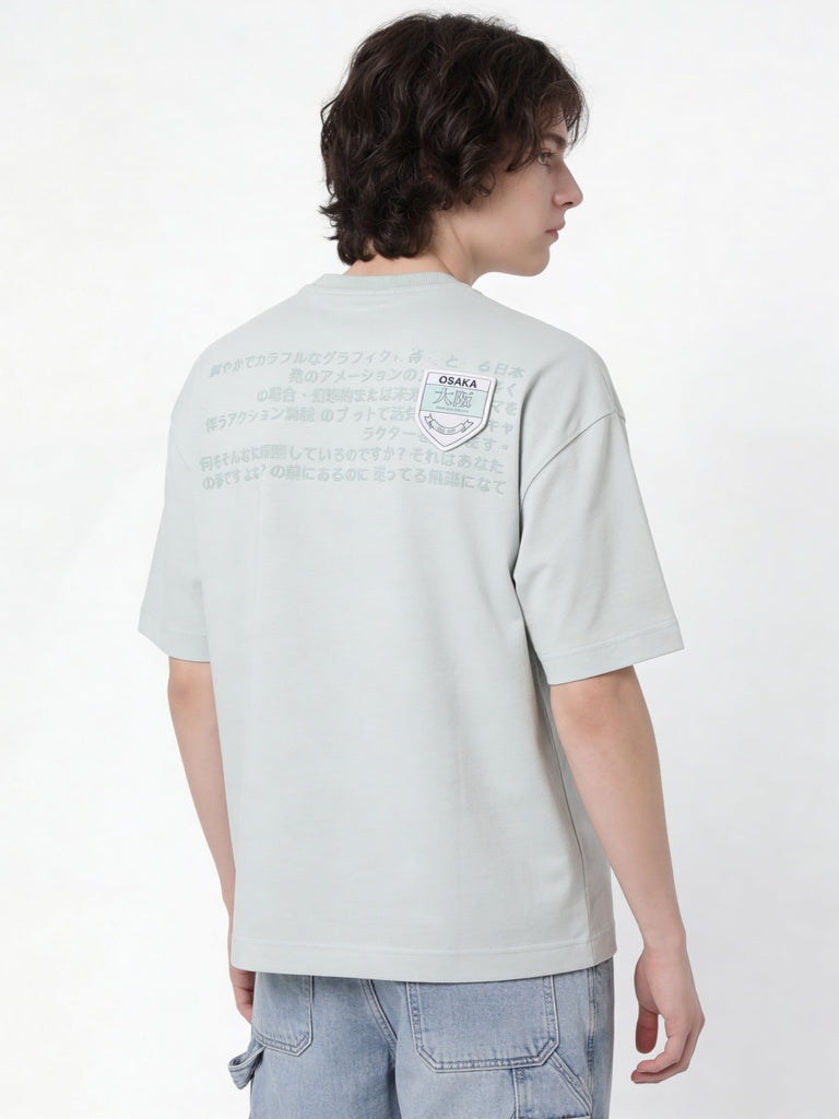 Y&F Kids Boys Lime Printed Cotton T-Shirt