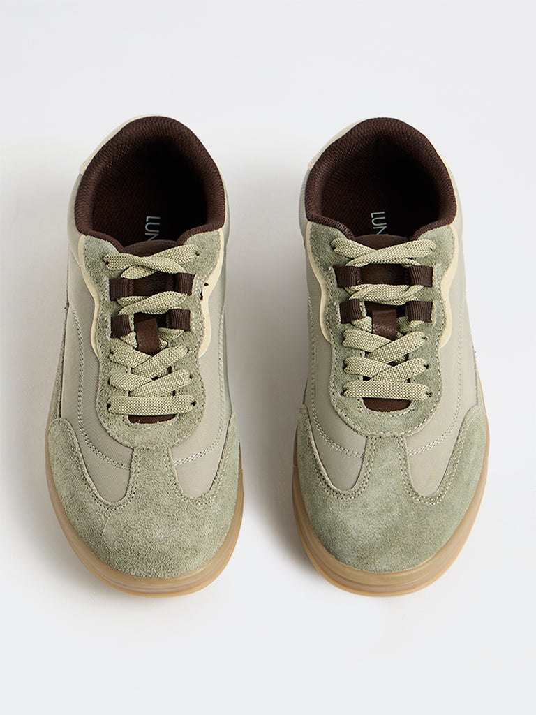LUNA BLU Sage Lace-Up Suede Sneakers