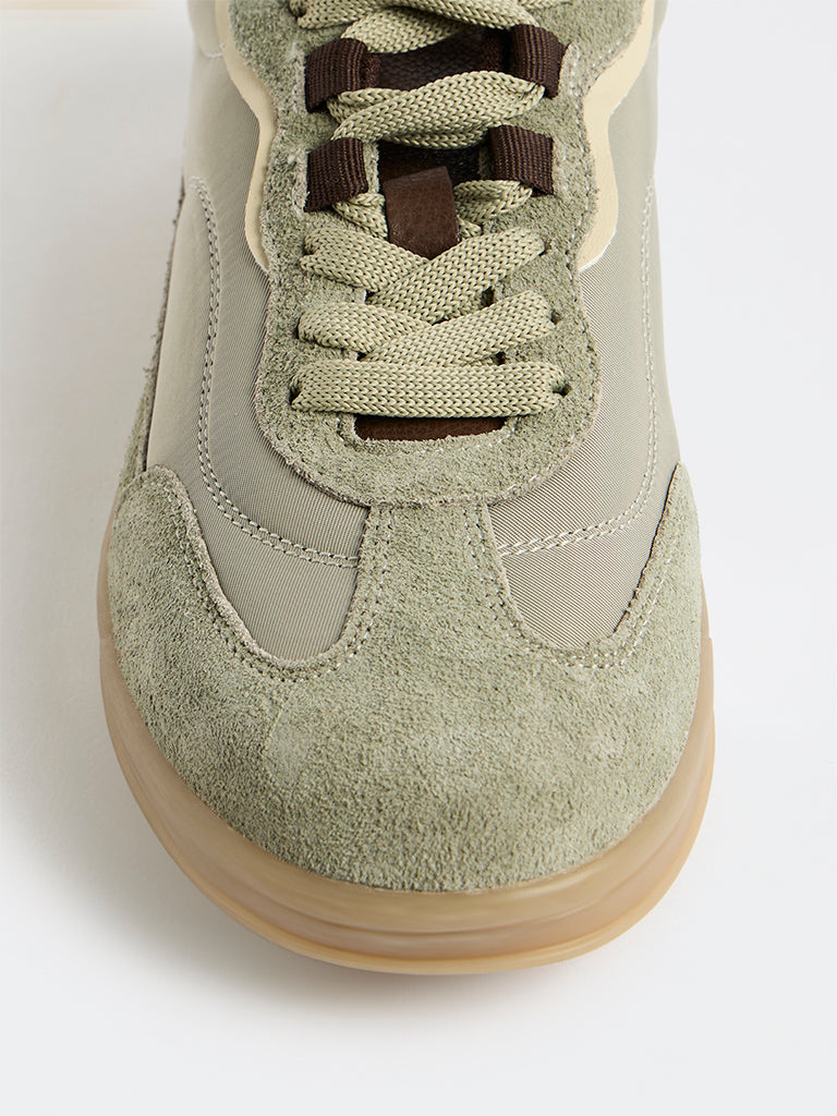 LUNA BLU Sage Lace-Up Suede Sneakers