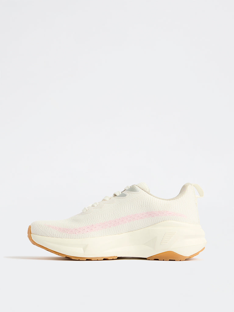 LUNA BLU White Lace-Up Sneakers