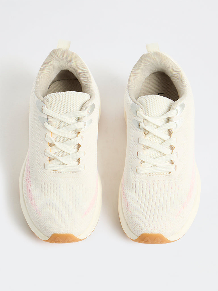 LUNA BLU White Lace-Up Sneakers