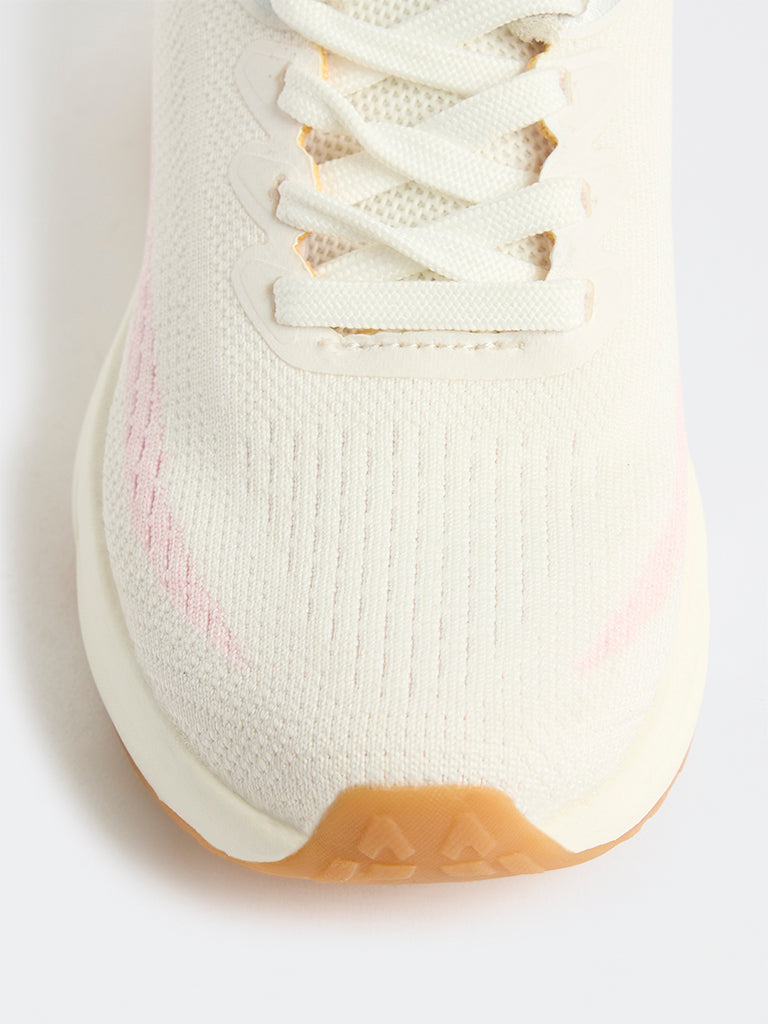 LUNA BLU White Lace-Up Sneakers