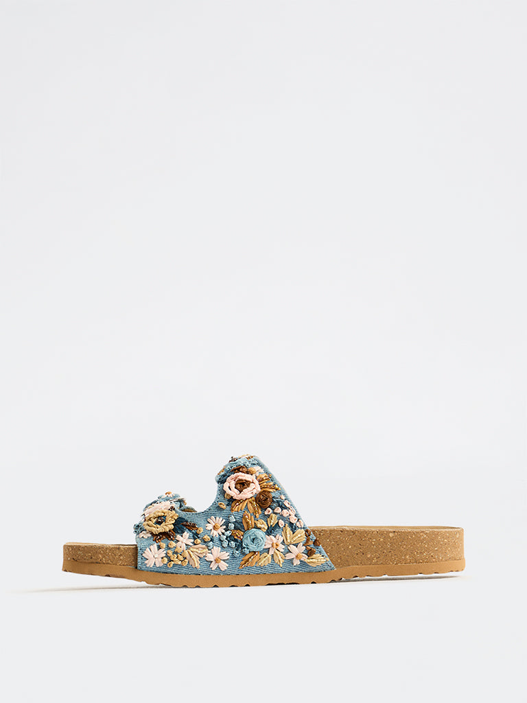 LUNA BLU Light Blue Sandals