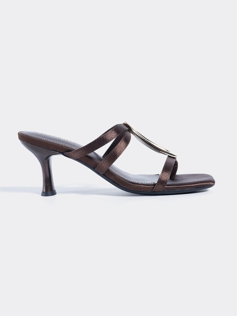 LUNA BLU Brown Heel Sandals