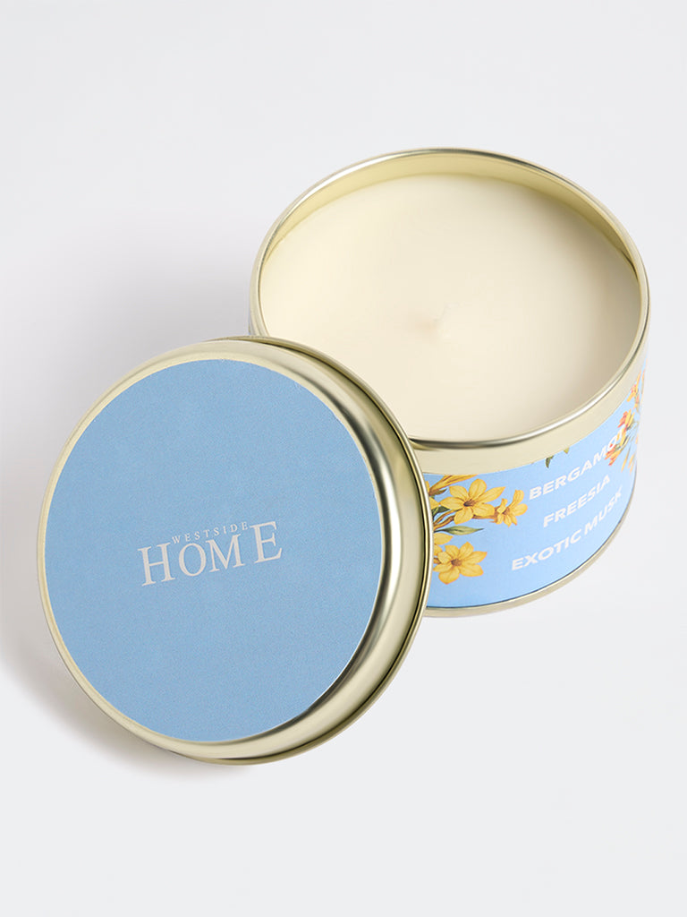 Westside Home Blue Scented Tin Candle