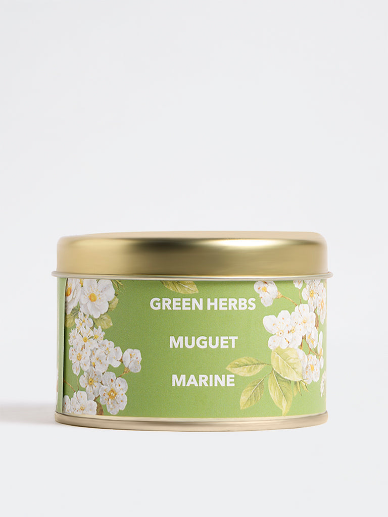 Westside Home Green Scented Tin Candle