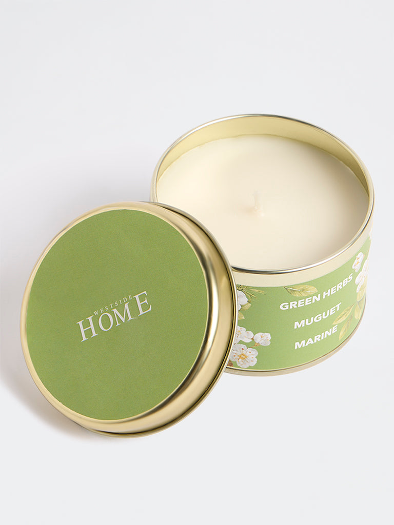 Westside Home Green Scented Tin Candle
