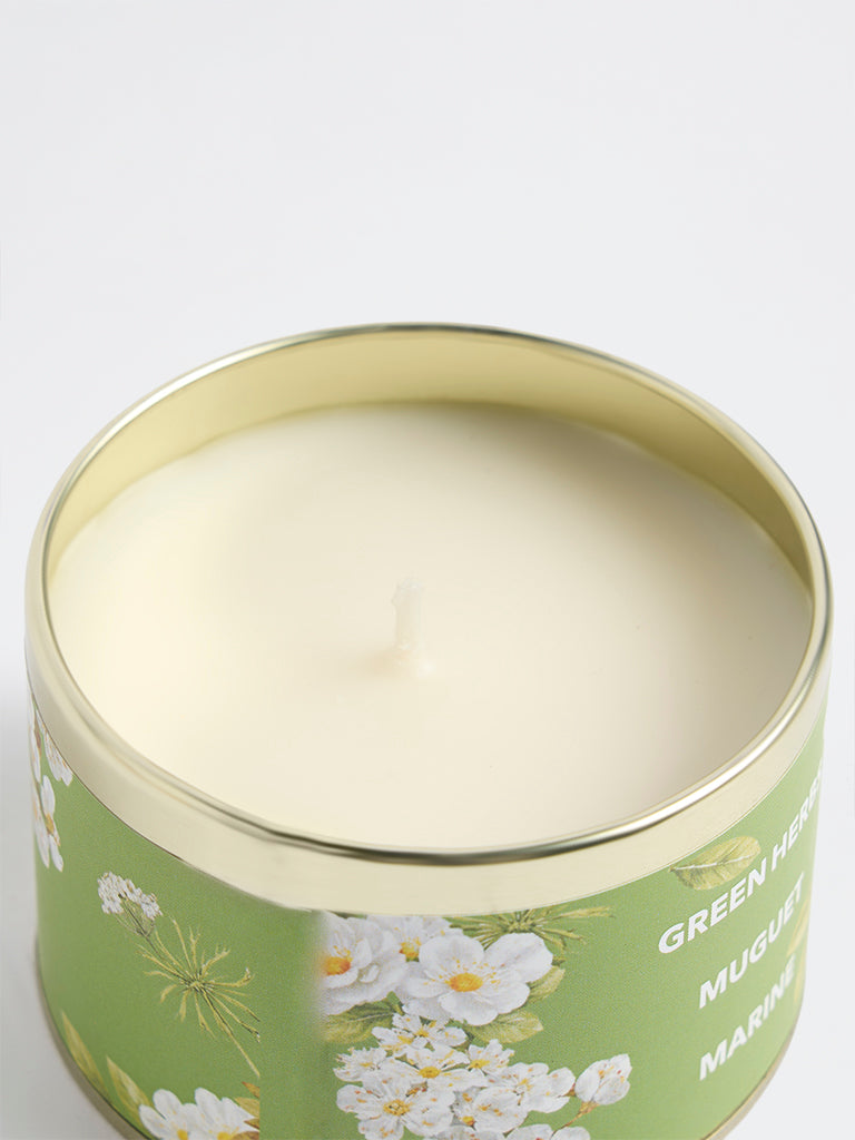 Westside Home Green Scented Tin Candle