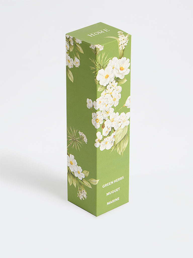 Westside Home Green Herbs, Muguet and Marine Fragrance Diffuser with Five Reed Sticks