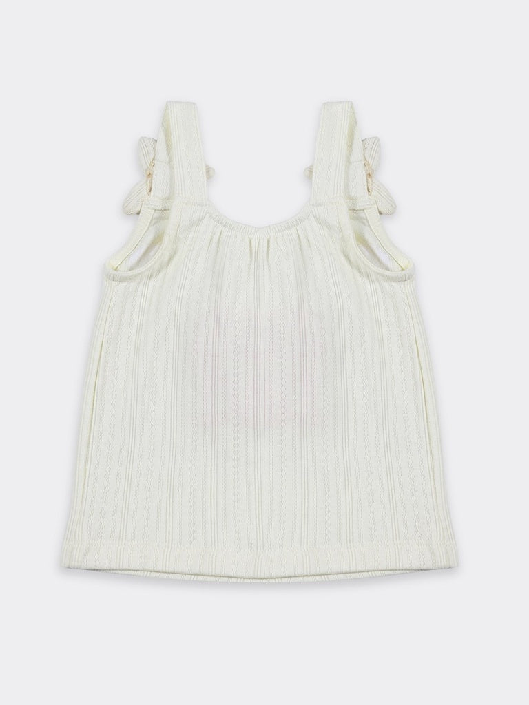 HOP Kids Girls Light Yellow Sun Graphic Cotton Top