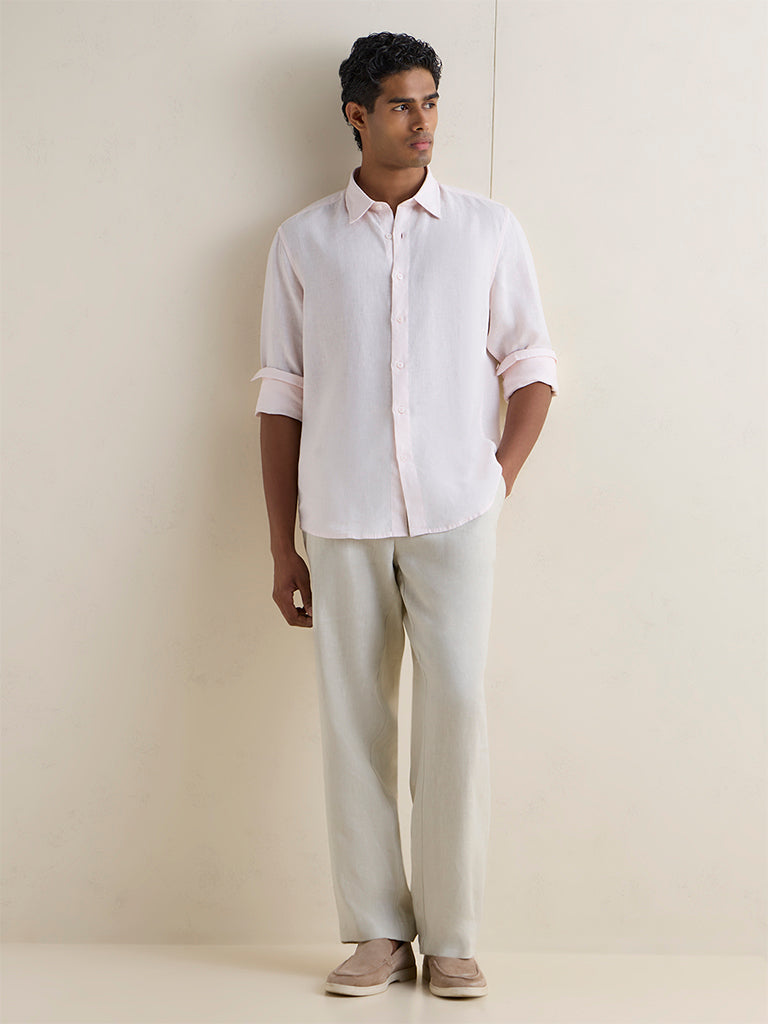 Ascot Light Pink Relaxed-Fit Shirt