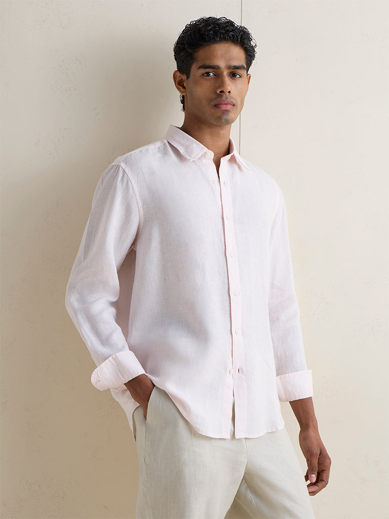 Ascot Light Pink Relaxed-Fit Shirt