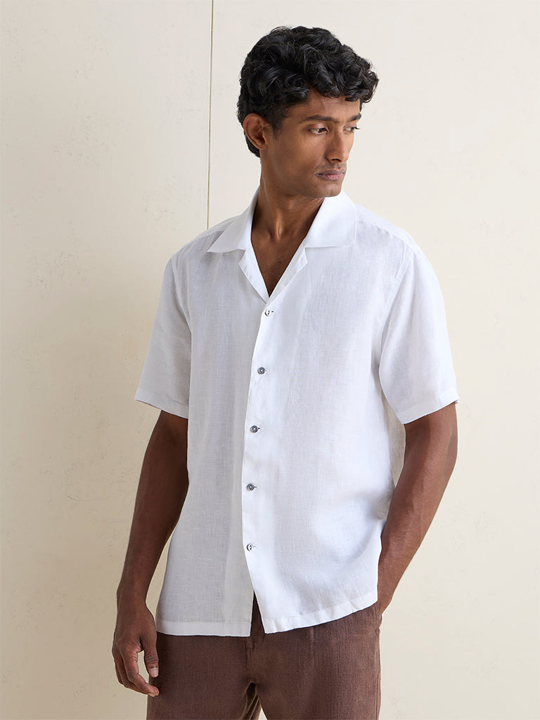 Ascot Off-White Relaxed-Fit Shirt