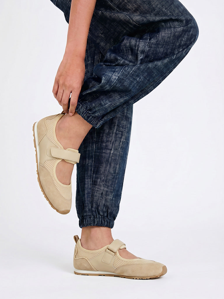 LUNA BLU Beige Mary Jane Shoes