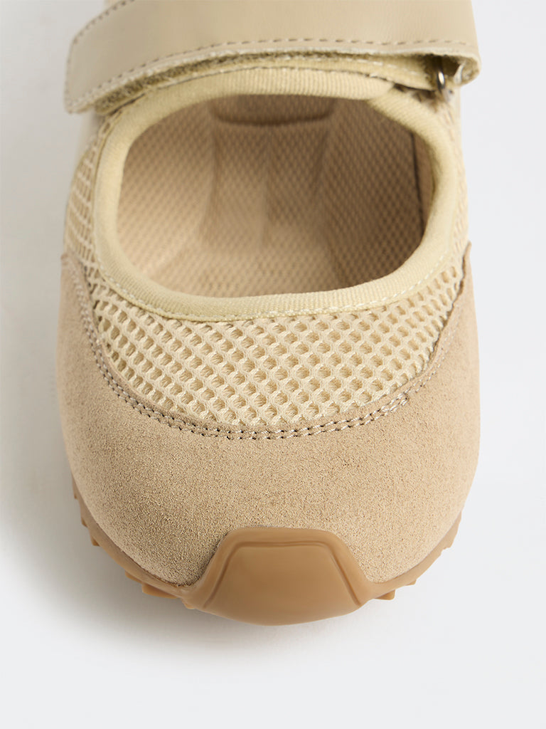 LUNA BLU Beige Mary Jane Shoes