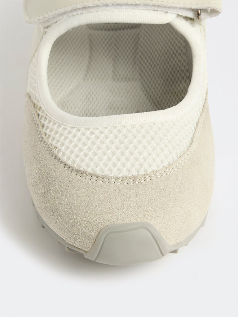 LUNA BLU Light Grey Mary Jane Shoes