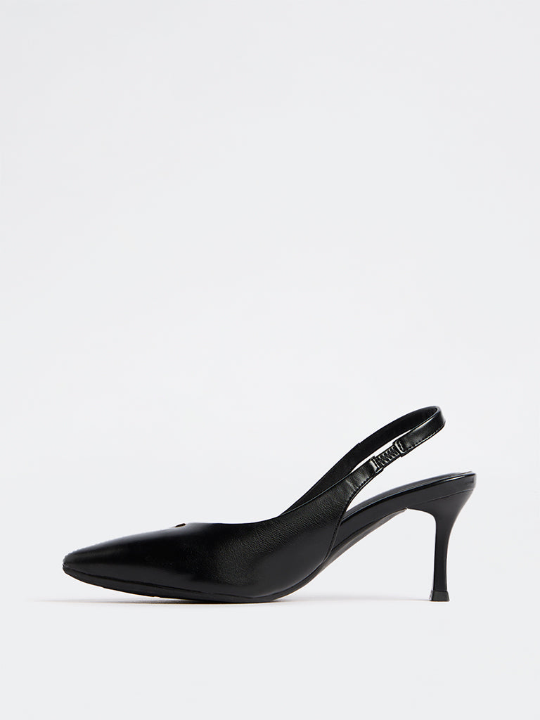 LUNA BLU Black Stiletto Pump Shoes
