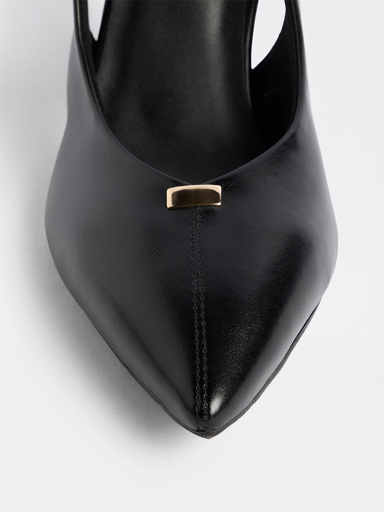LUNA BLU Black Stiletto Pump Shoes