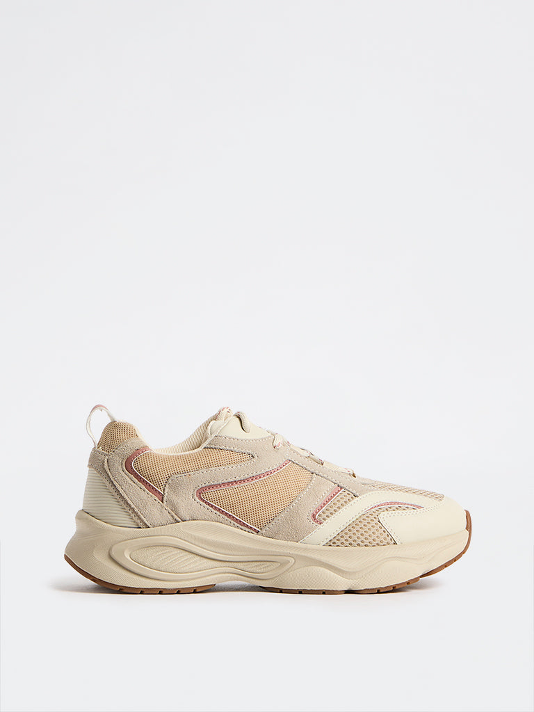 LUNA BLU Blush Pink Chunky Sneakers