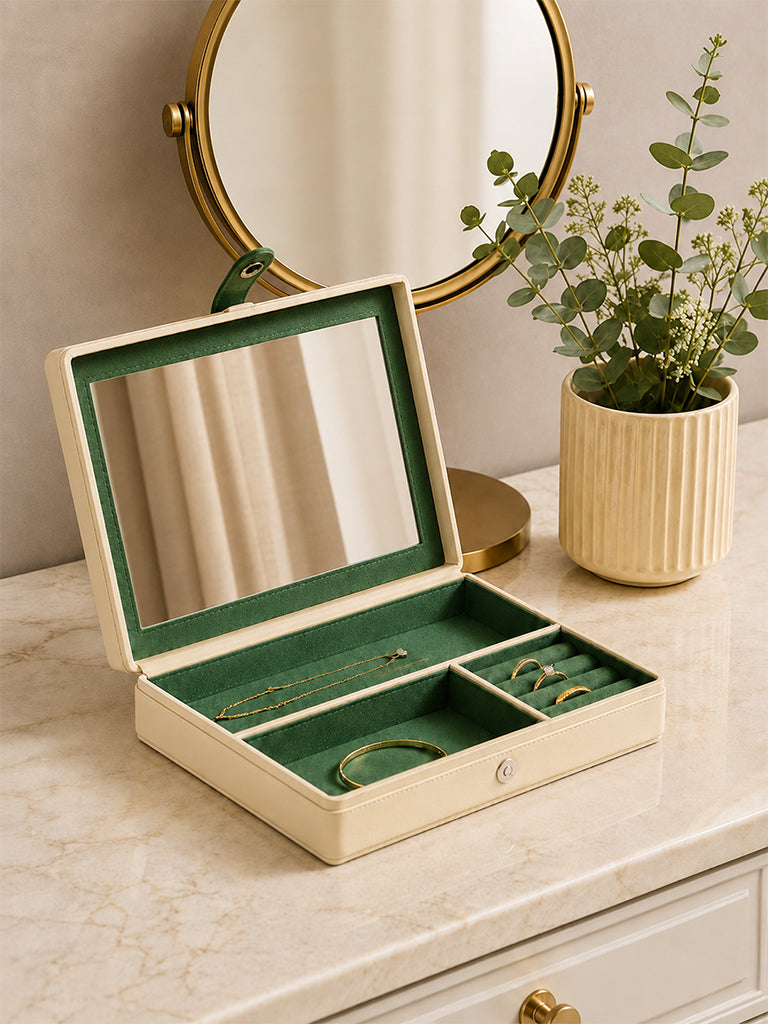Westside Home Ivory Rectangular Jewellery Box - Large