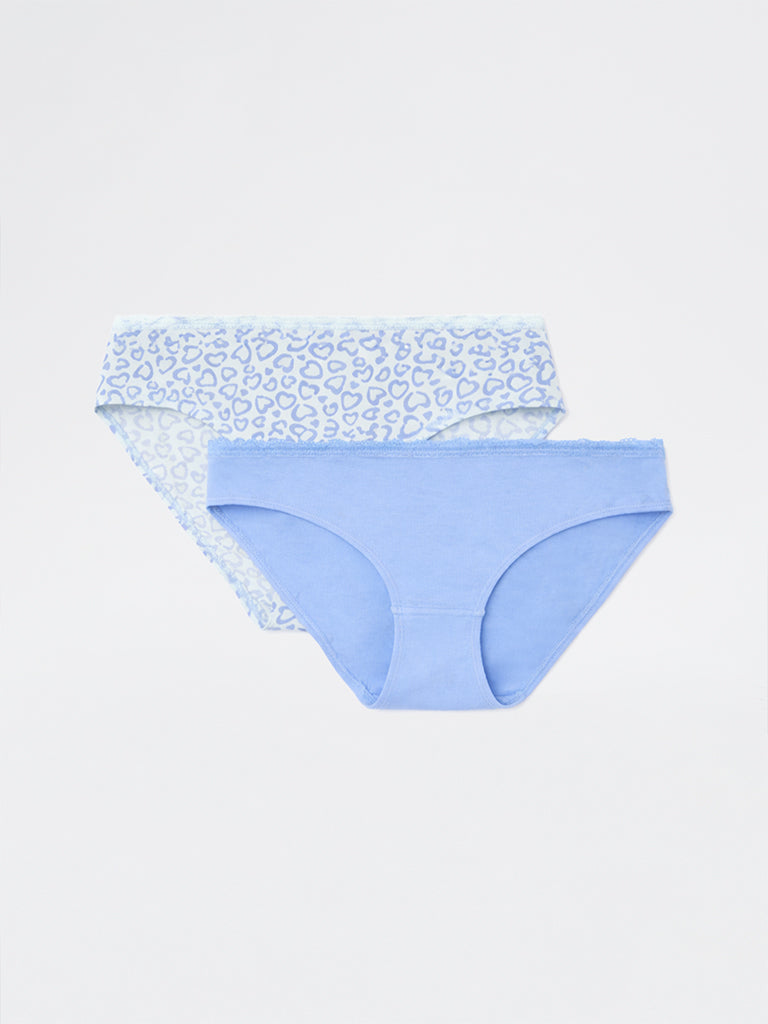 Superstar 2-Pack Printed Cotton-Blend Bikini Briefs