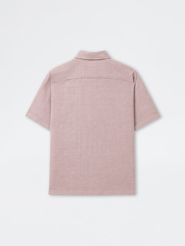 ETA Dusty Pink Relaxed-Fit Cotton Shirt
