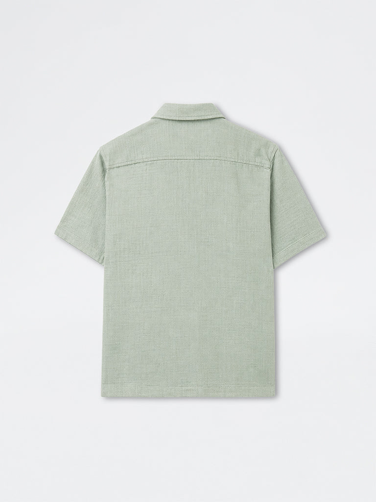 ETA Light Sage Relaxed-Fit Cotton Shirt
