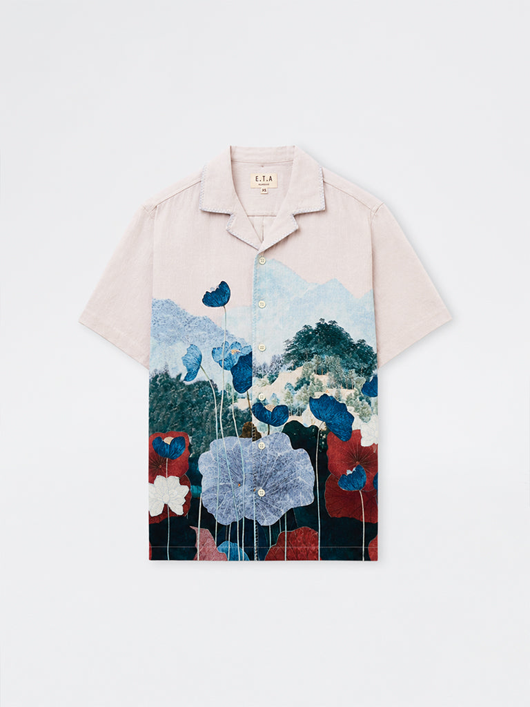 ETA Off-White Graphic Printed Relaxed-Fit Cotton Shirt