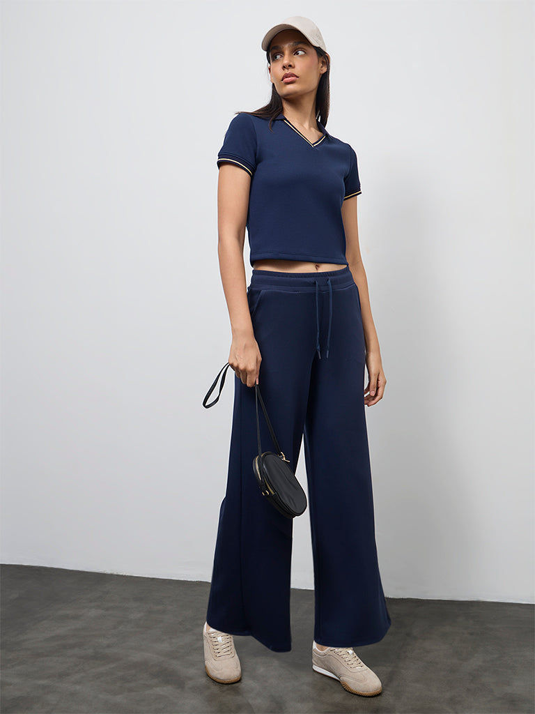 Nuoflexx Navy High-Rise Pants