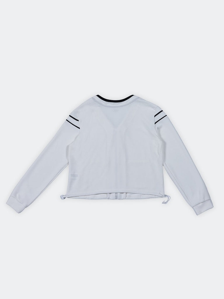 Nuoflexx Off-White Contrast-Detailed Jacket