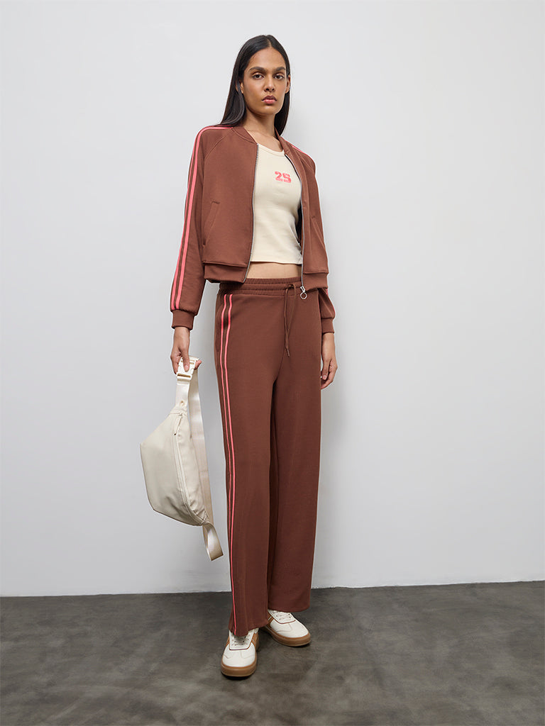 Nuoflexx Brown Striped Jacket
