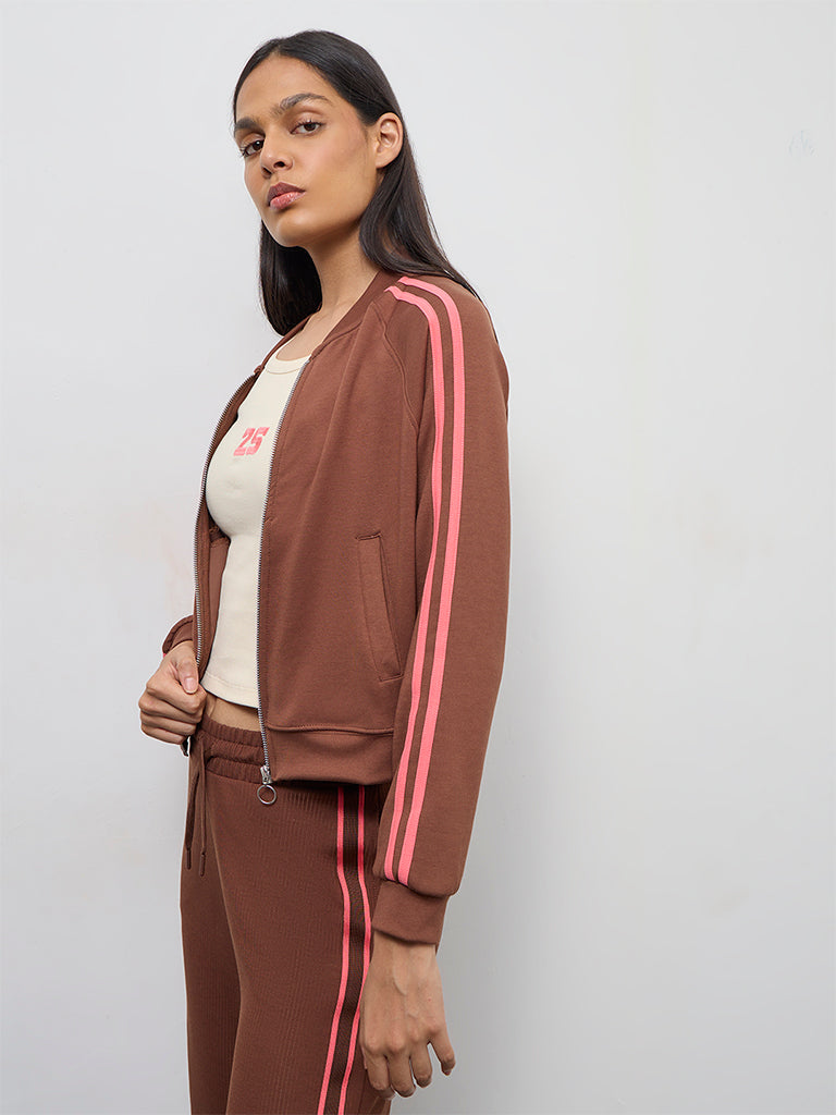 Nuoflexx Brown Striped Jacket