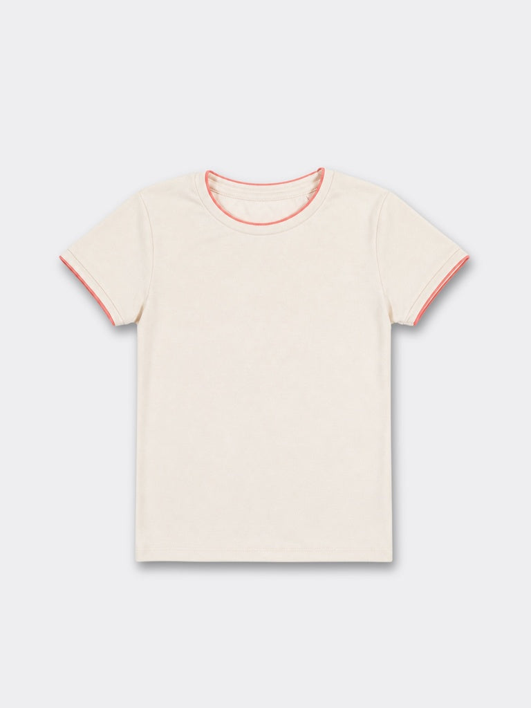 Nuoflexx Cream Solid T-Shirt