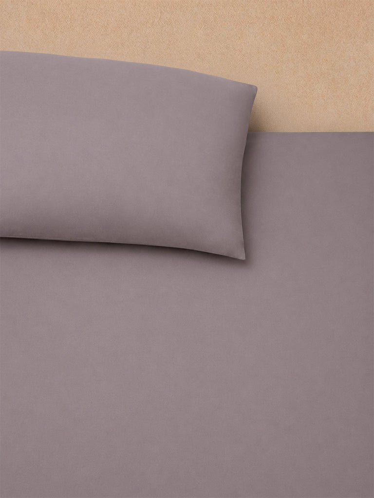 Westside Home Charcoal Solid Queen Bed Sheet Set