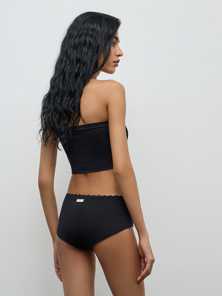 Superstar 2-Pack Lace-Detailed Cotton-Blend Briefs