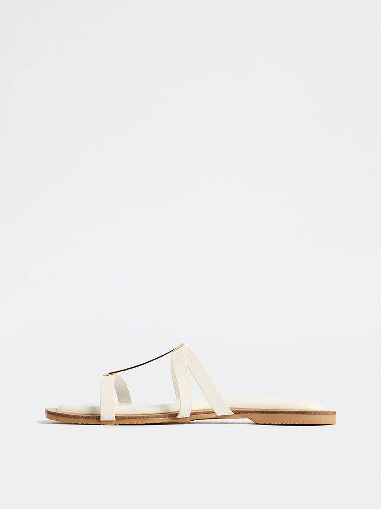 LUNA BLU Ivory Slides
