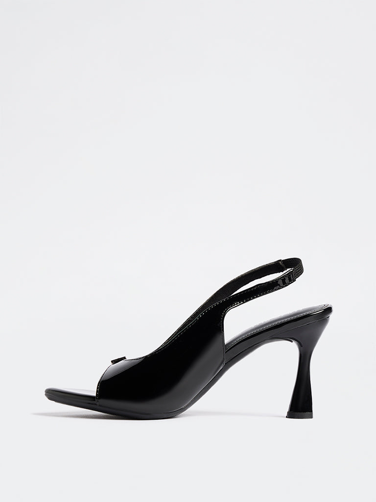 LUNA BLU Black Heels Sandals
